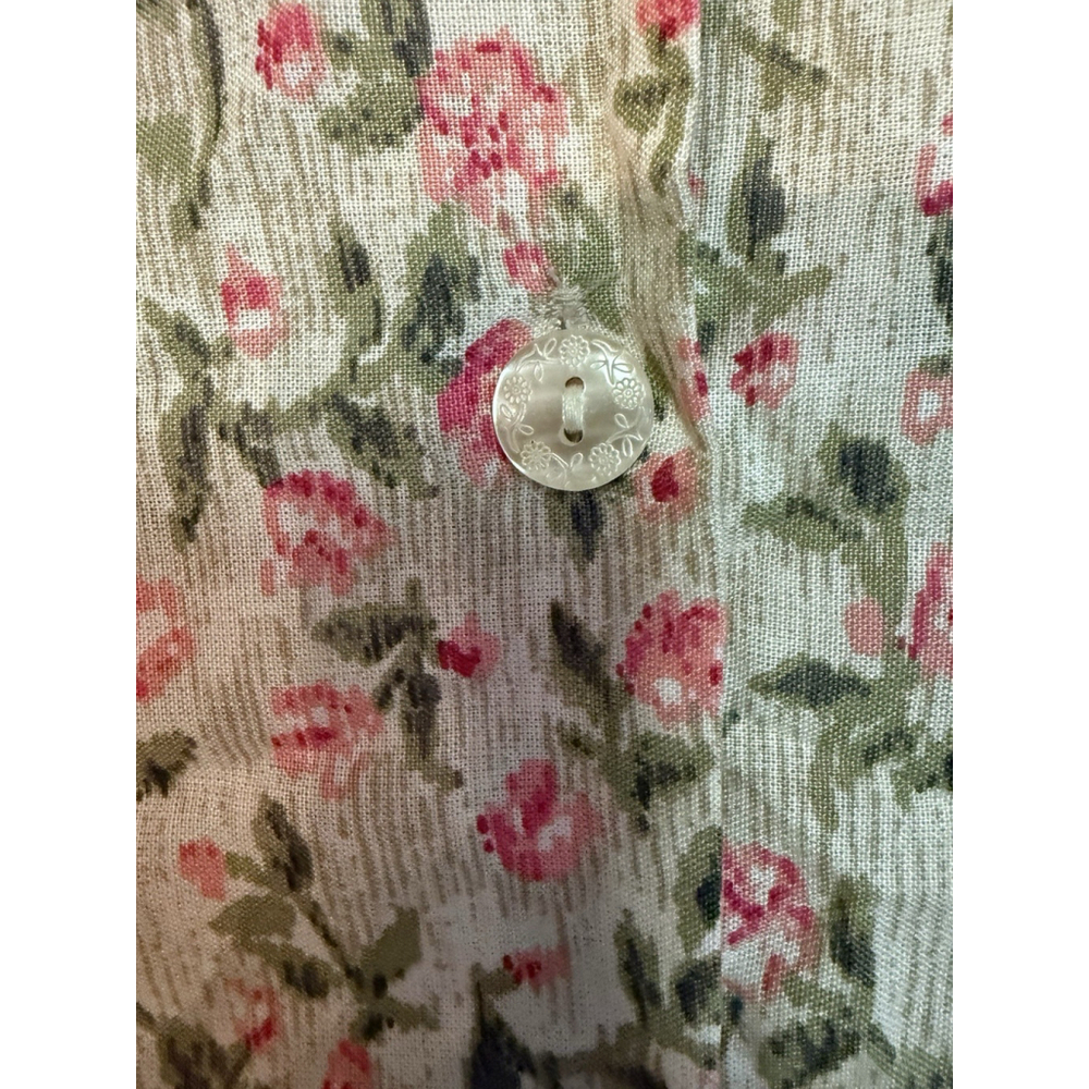 VTG 90s Cape Cod Women’s 2 Piece Set Skirt & Blouse Pink Floral Cottage Sz M - Picture 8 of 10